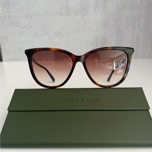 NEW Longchamp Tortoiseshell Sunglasses - Brown Gradient Lenses
